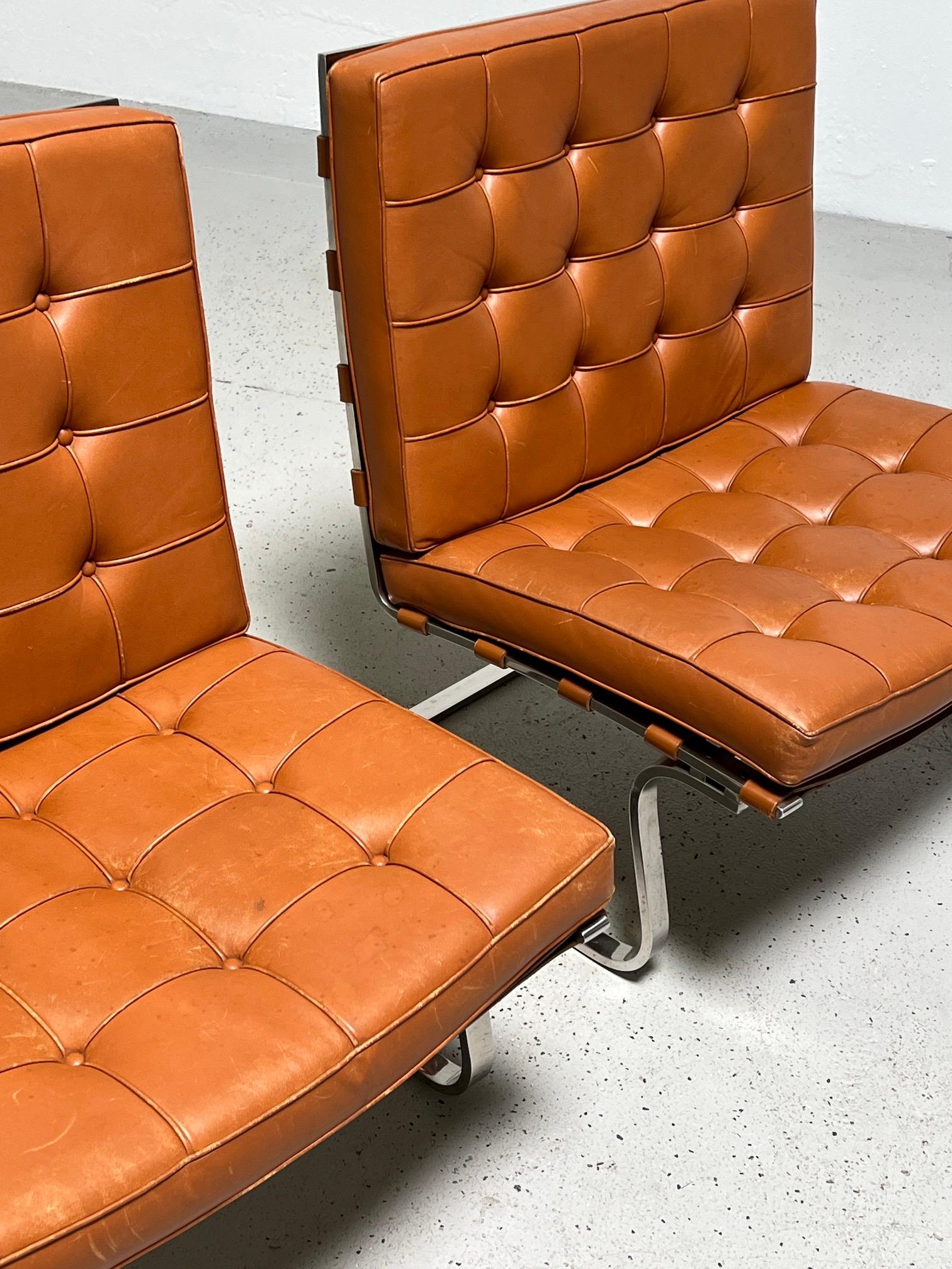 Pair of Tugendhat Chairs by Mies van der Rohe for Knoll 12