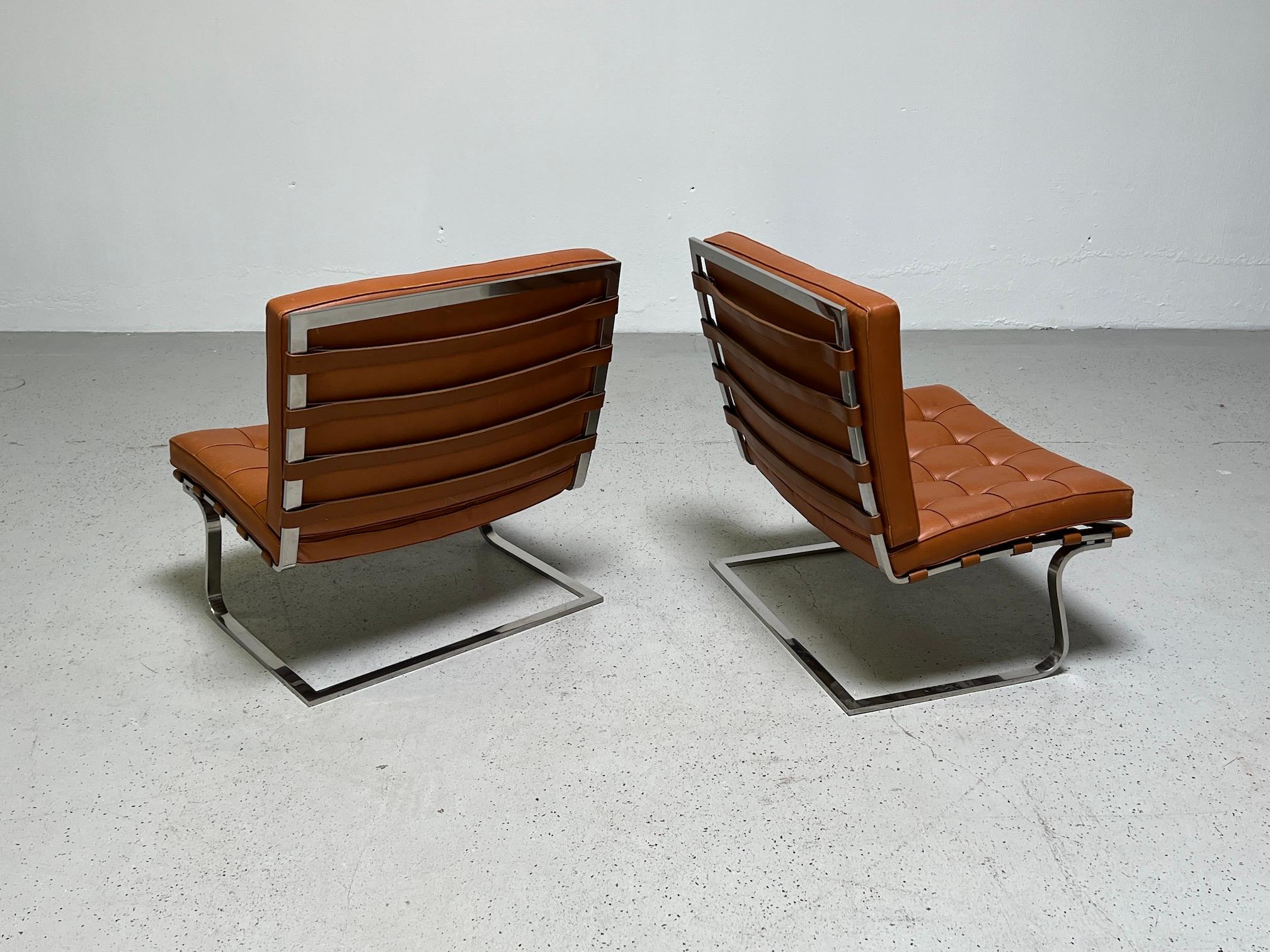 Pair of Tugendhat Chairs by Mies van der Rohe for Knoll 4