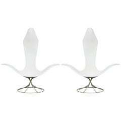 Pair of Tulip Chairs by Erwine and Estelle Laverne for Laverne International