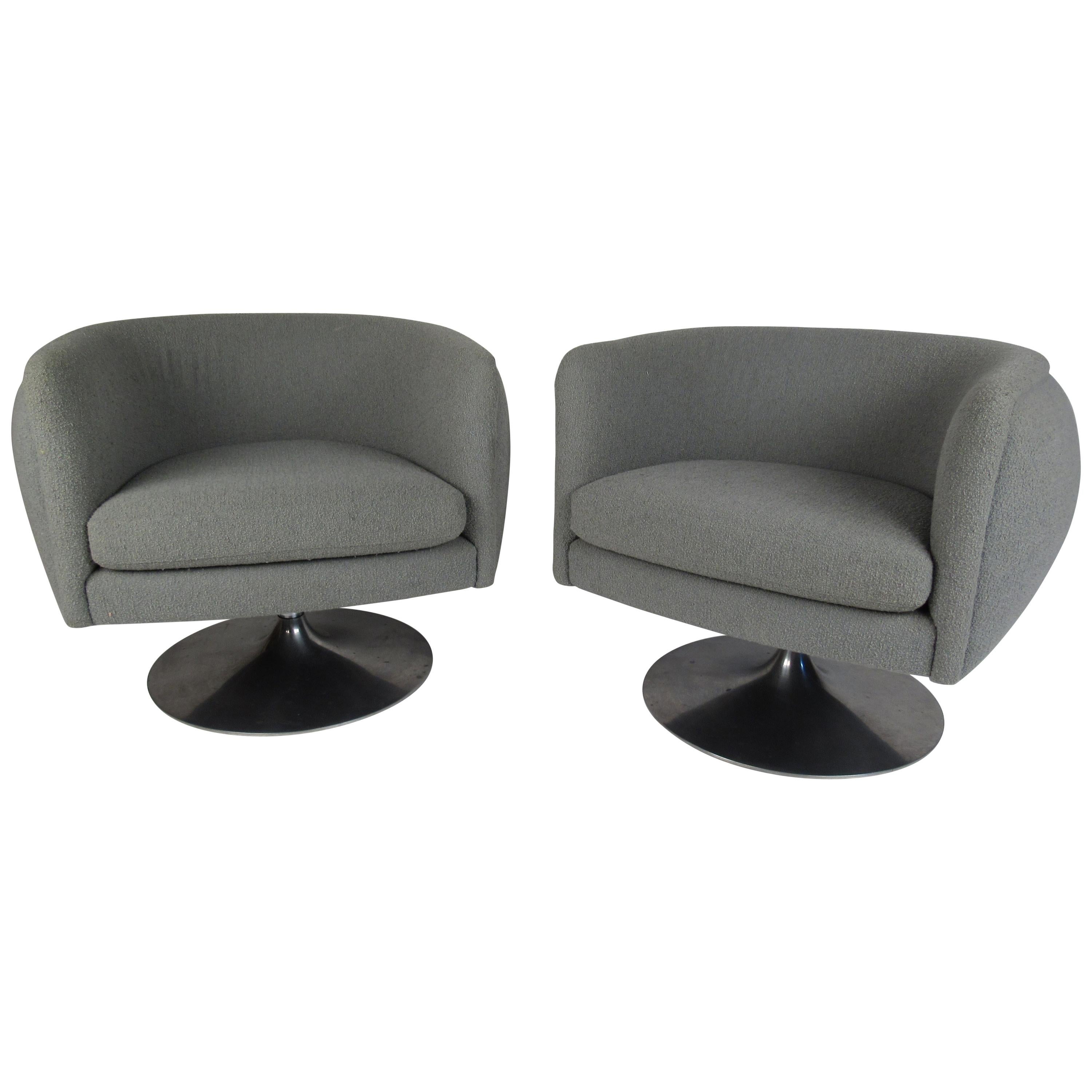 Pair of Tulip Lounge Chairs by Knoll Studios