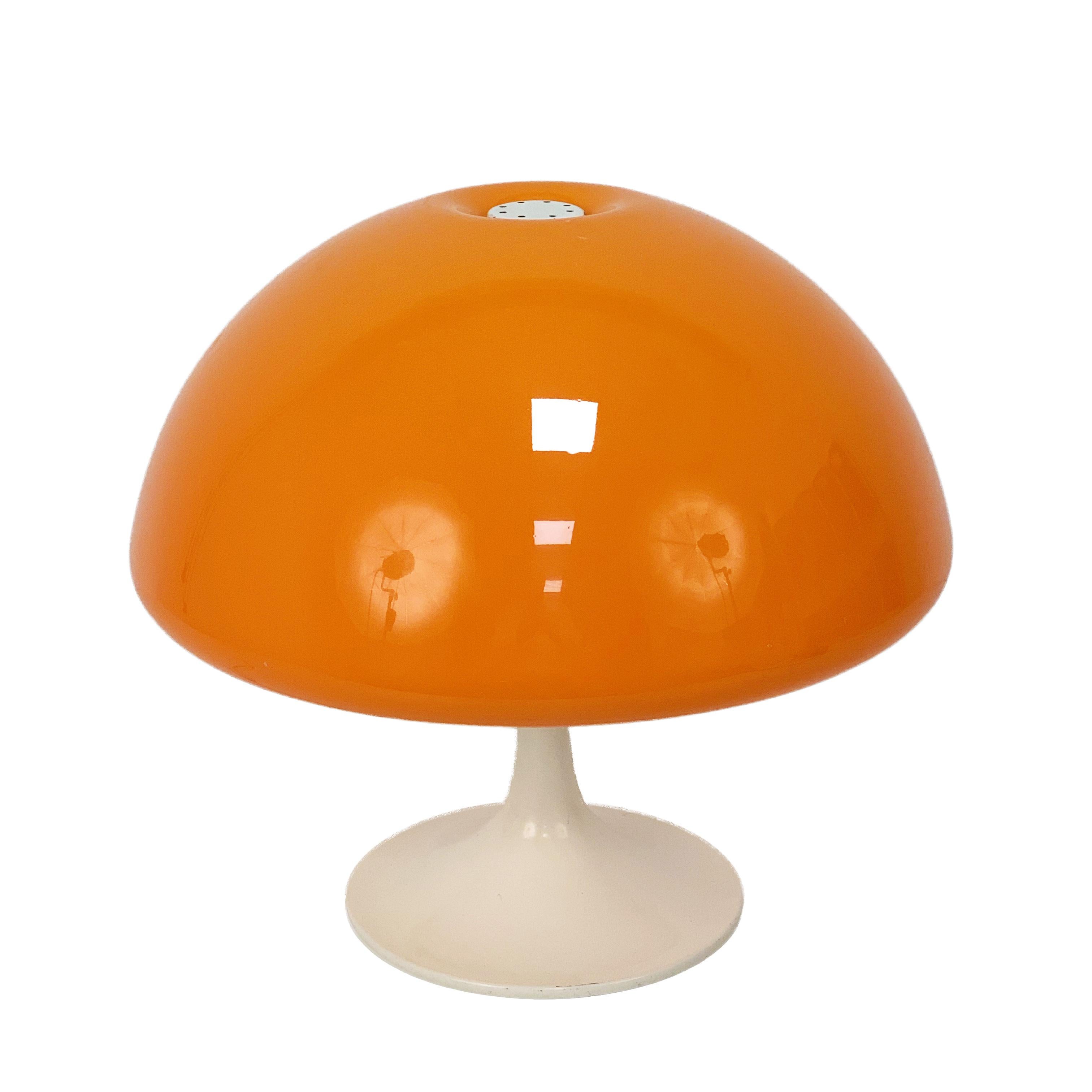 Luigi Massoni.Pair of Harvey Guzzini Toledo Table Lamp Italy 1960s Mushroom Lamp 2