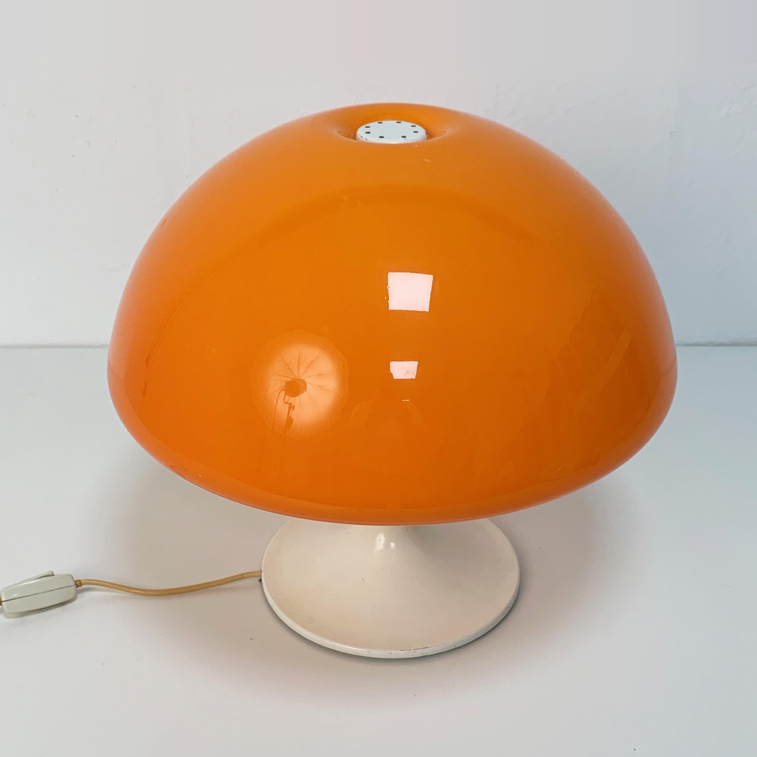 Luigi Massoni.Pair of Harvey Guzzini Toledo Table Lamp Italy 1960s Mushroom Lamp 3