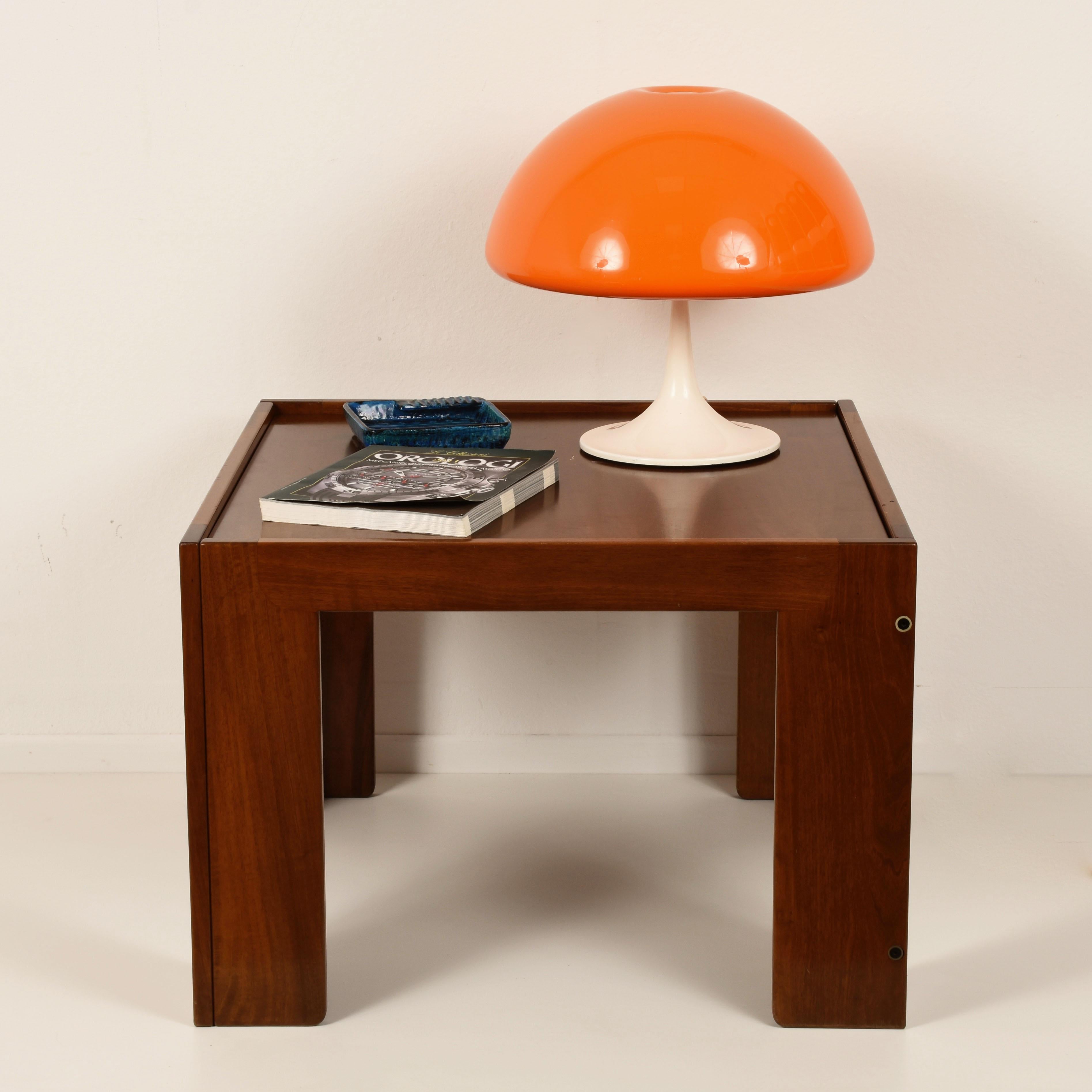 Luigi Massoni.Pair of Harvey Guzzini Toledo Table Lamp Italy 1960s Mushroom Lamp In Fair Condition In Roma, IT