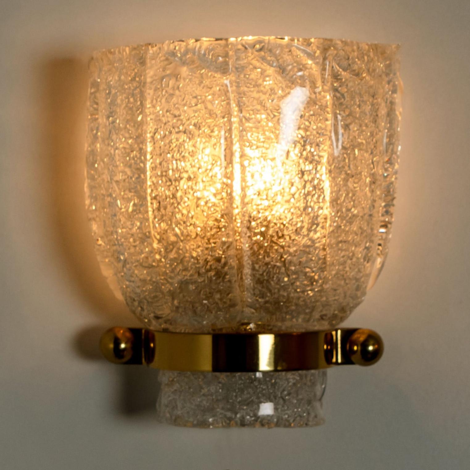 Pair of Tulip Shape Wall Light Fixtures, Hillebrand, 1960 For Sale 4