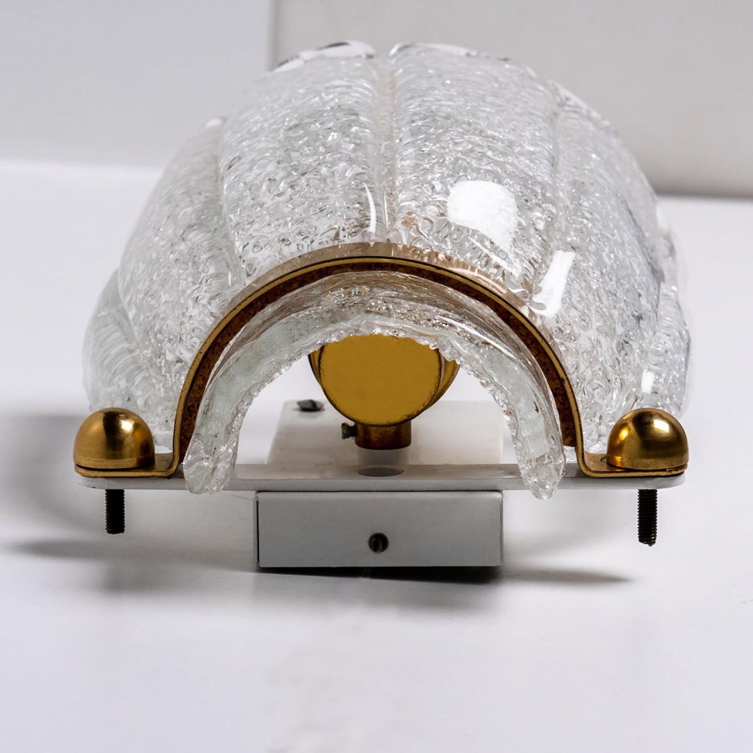 Pair of Tulip Shape Wall Light Fixtures, Hillebrand, 1960 For Sale 5
