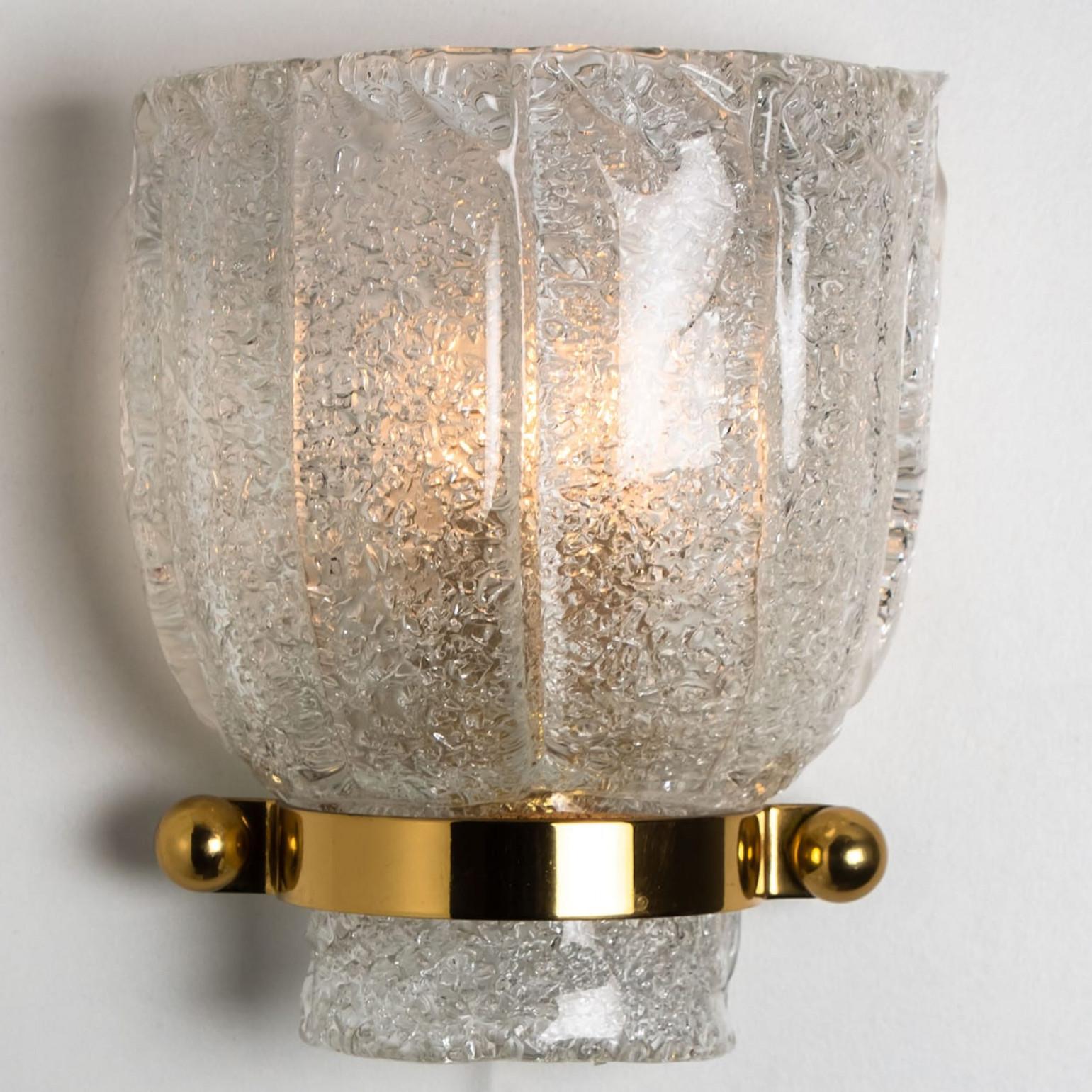 Pair of Tulip Shape Wall Light Fixtures, Hillebrand, 1960 For Sale 6