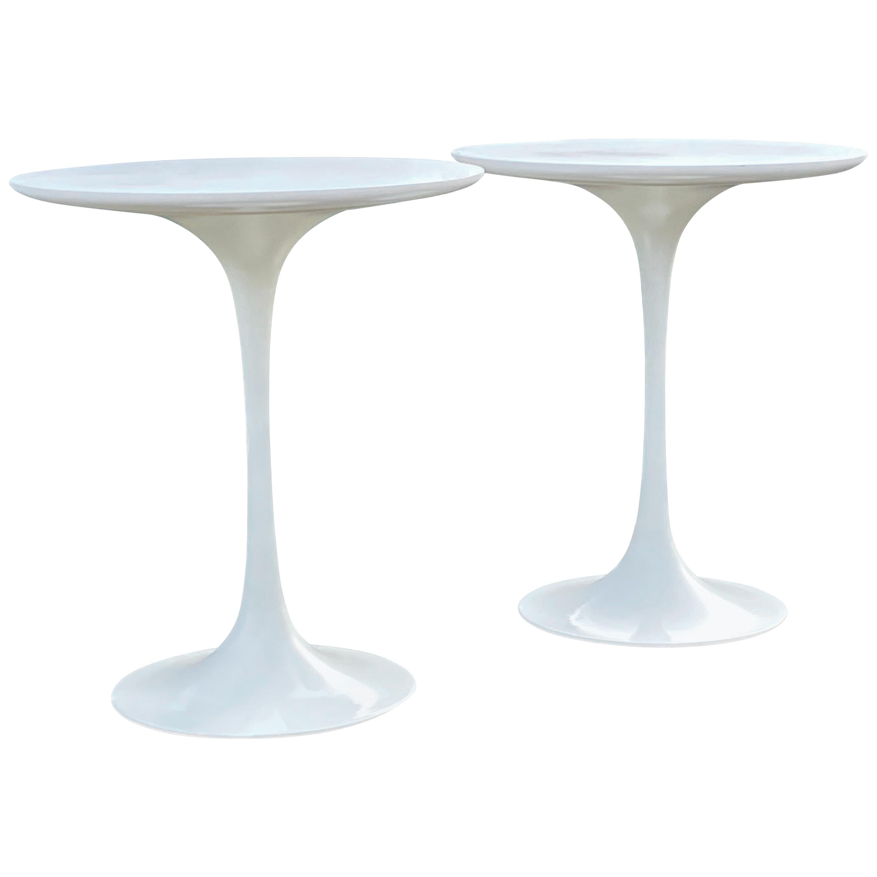 Pair of Tulip Side Tables by Maurice Burke for Arkana at 1stDibs