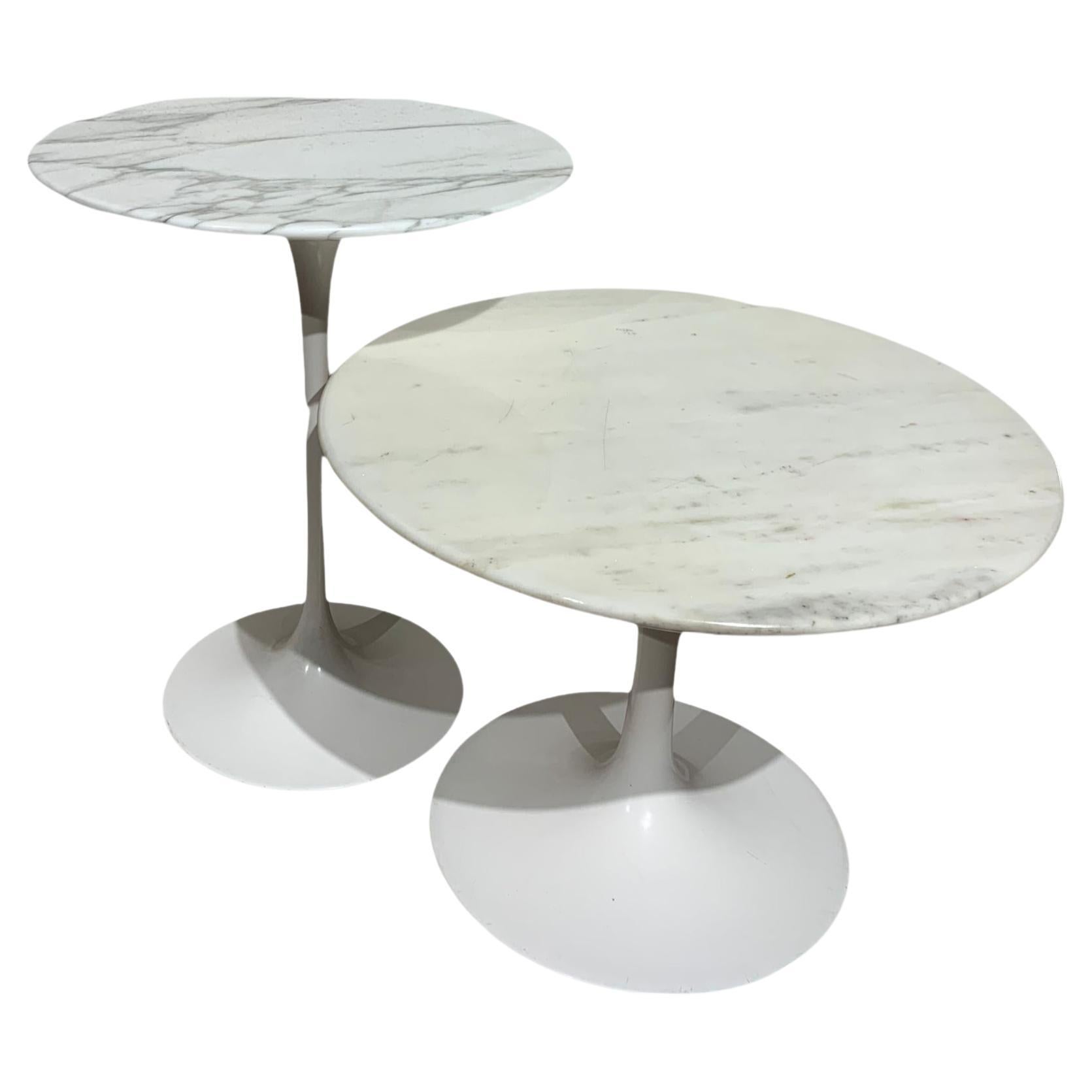 Pair of Tulip Tables by Eero Saarinen for Knoll
