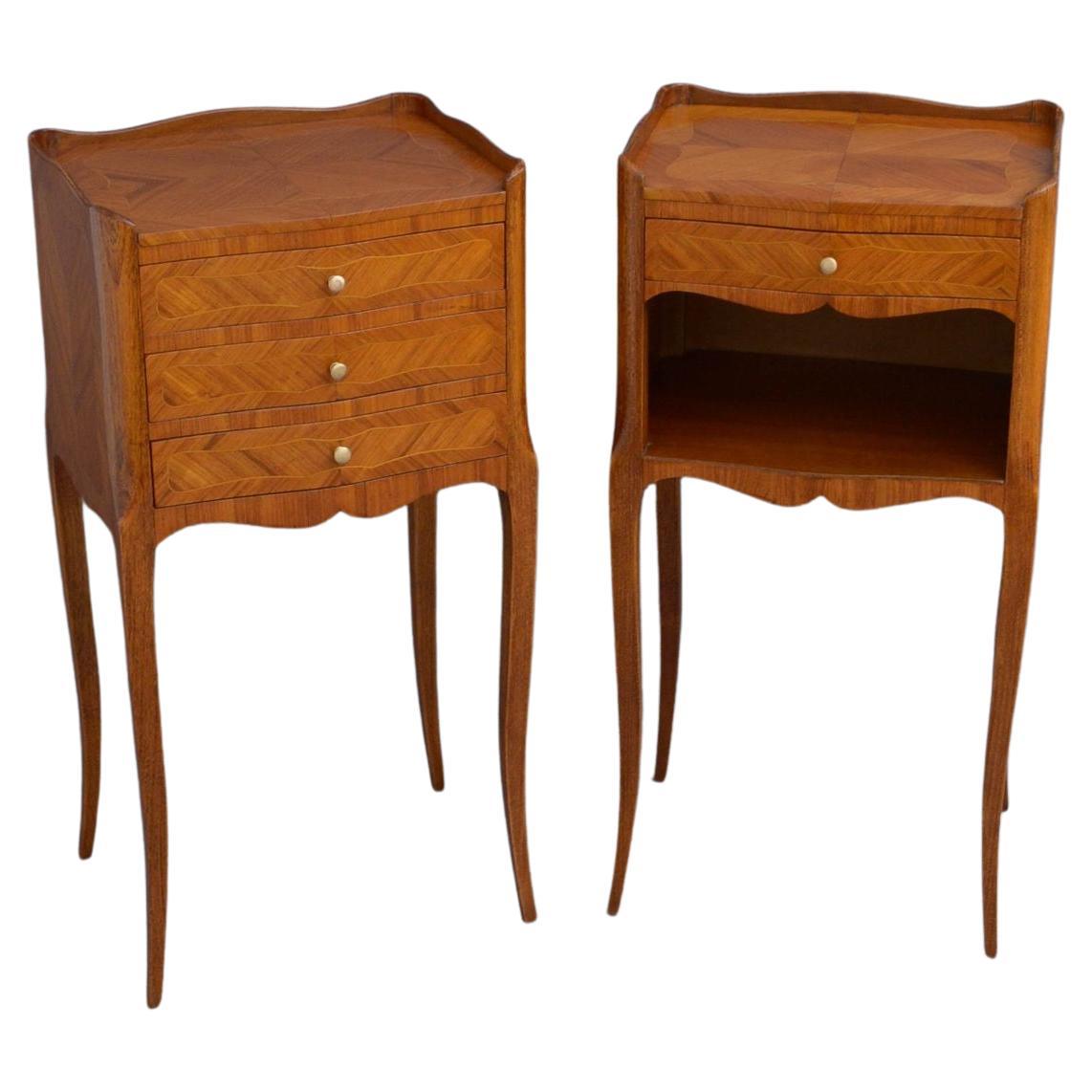 Pair of Tulipwood Bedside Cabinets