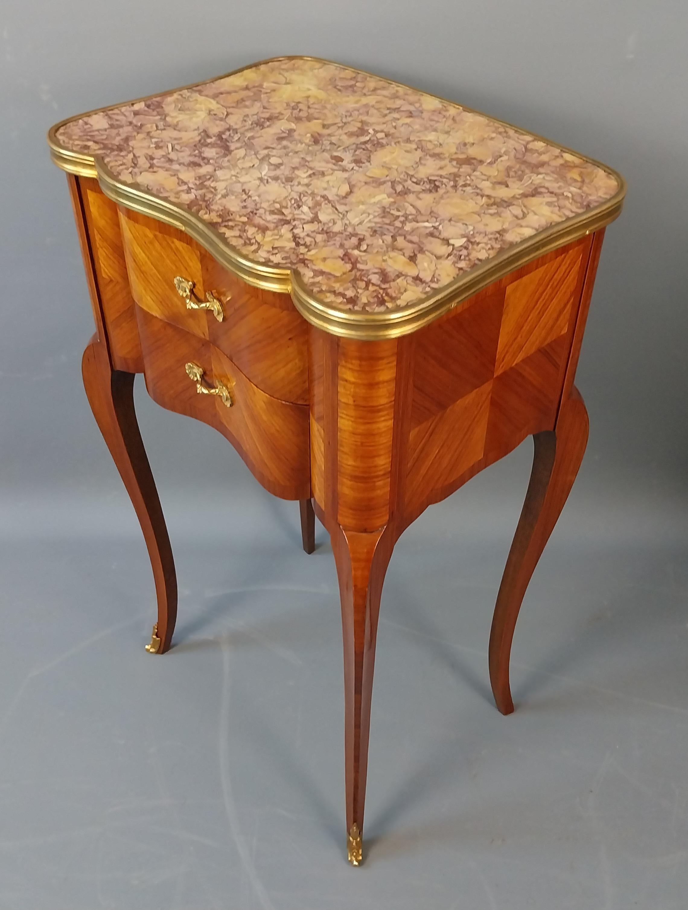 Pair of Tulipwood Bed Side Cabinets For Sale 6