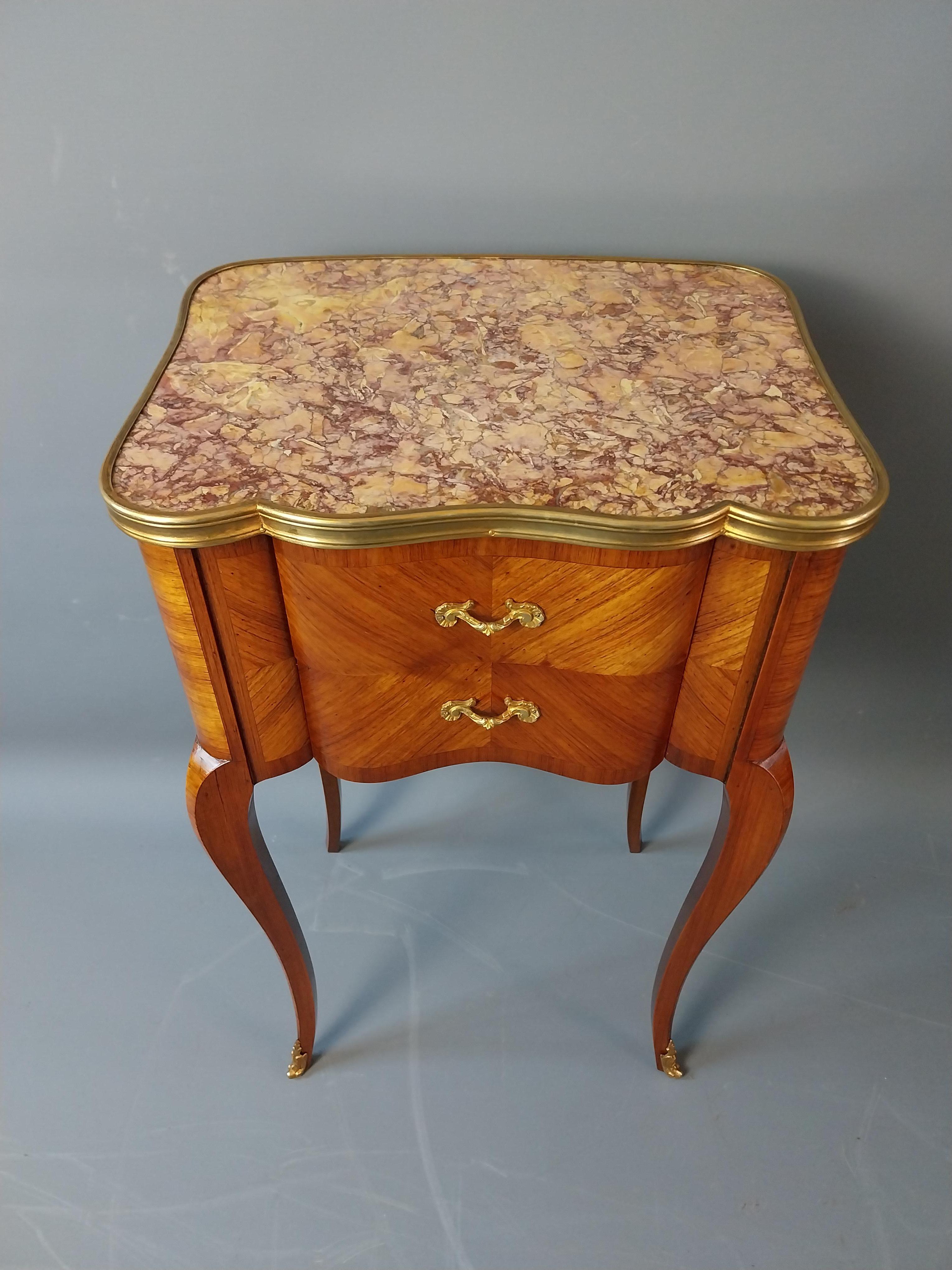 Pair of Tulipwood Bed Side Cabinets For Sale 10