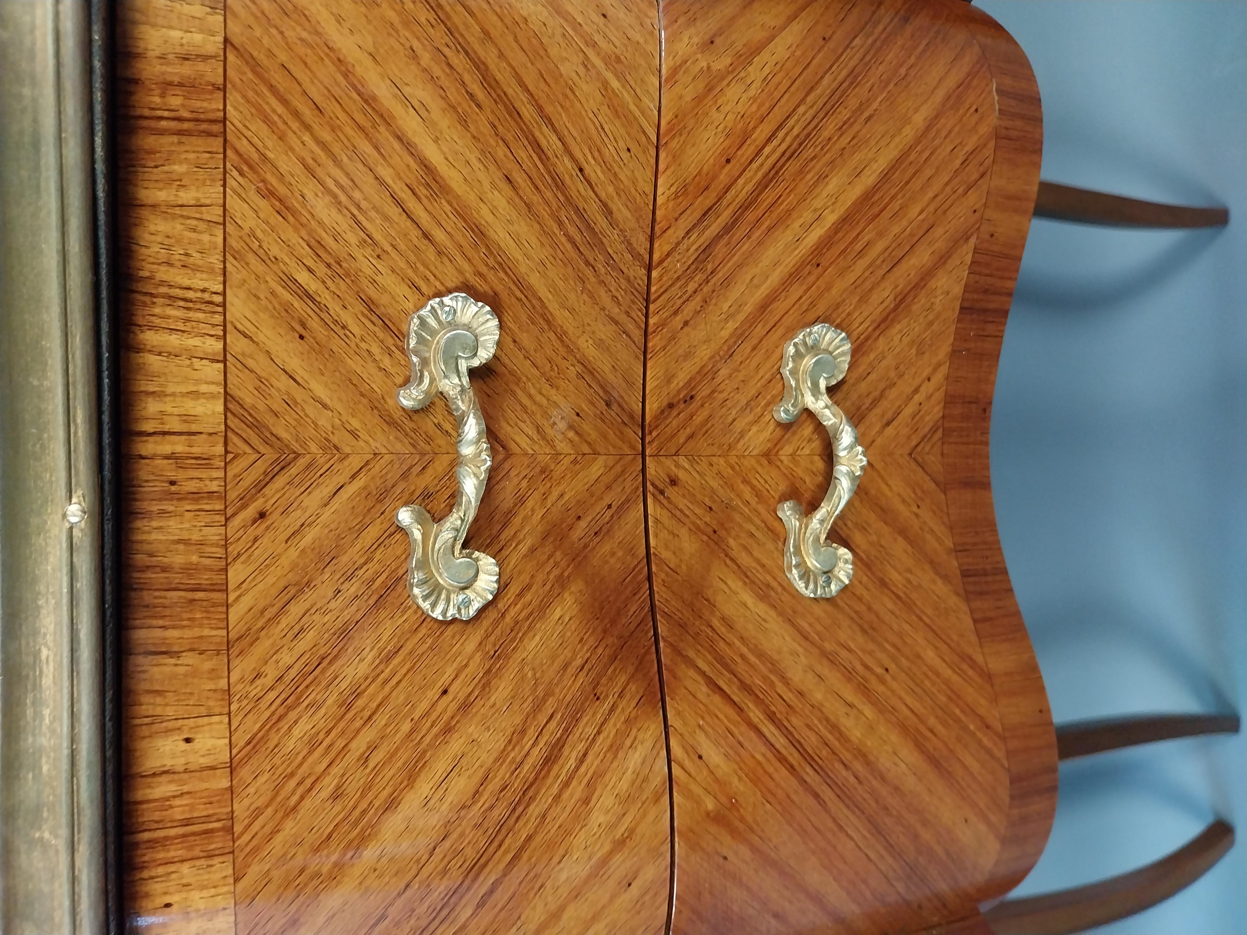 Pair of Tulipwood Bed Side Cabinets For Sale 2