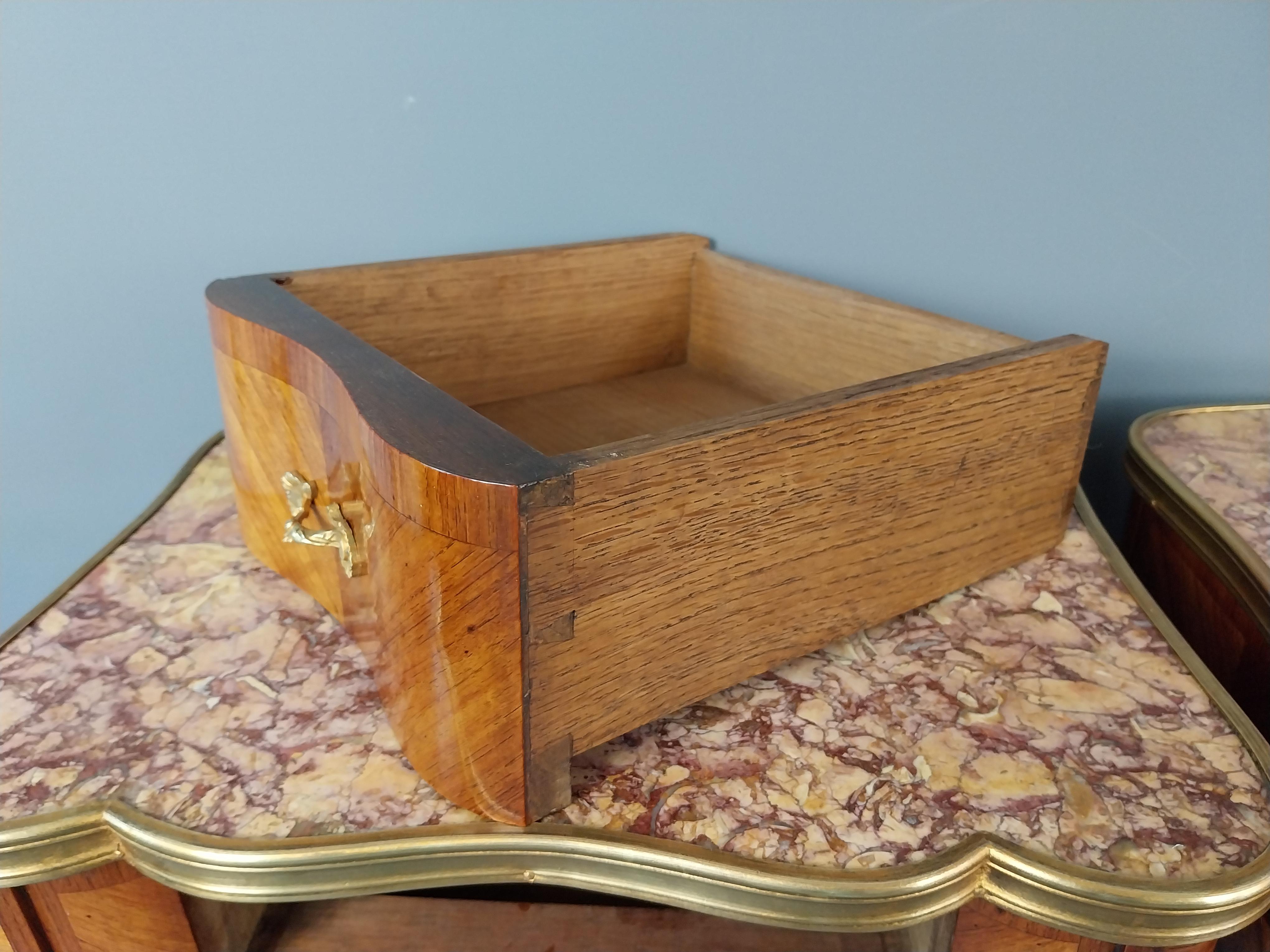 Pair of Tulipwood Bed Side Cabinets For Sale 3