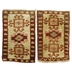 Vintage Pair of Turkish Kars Rugs
