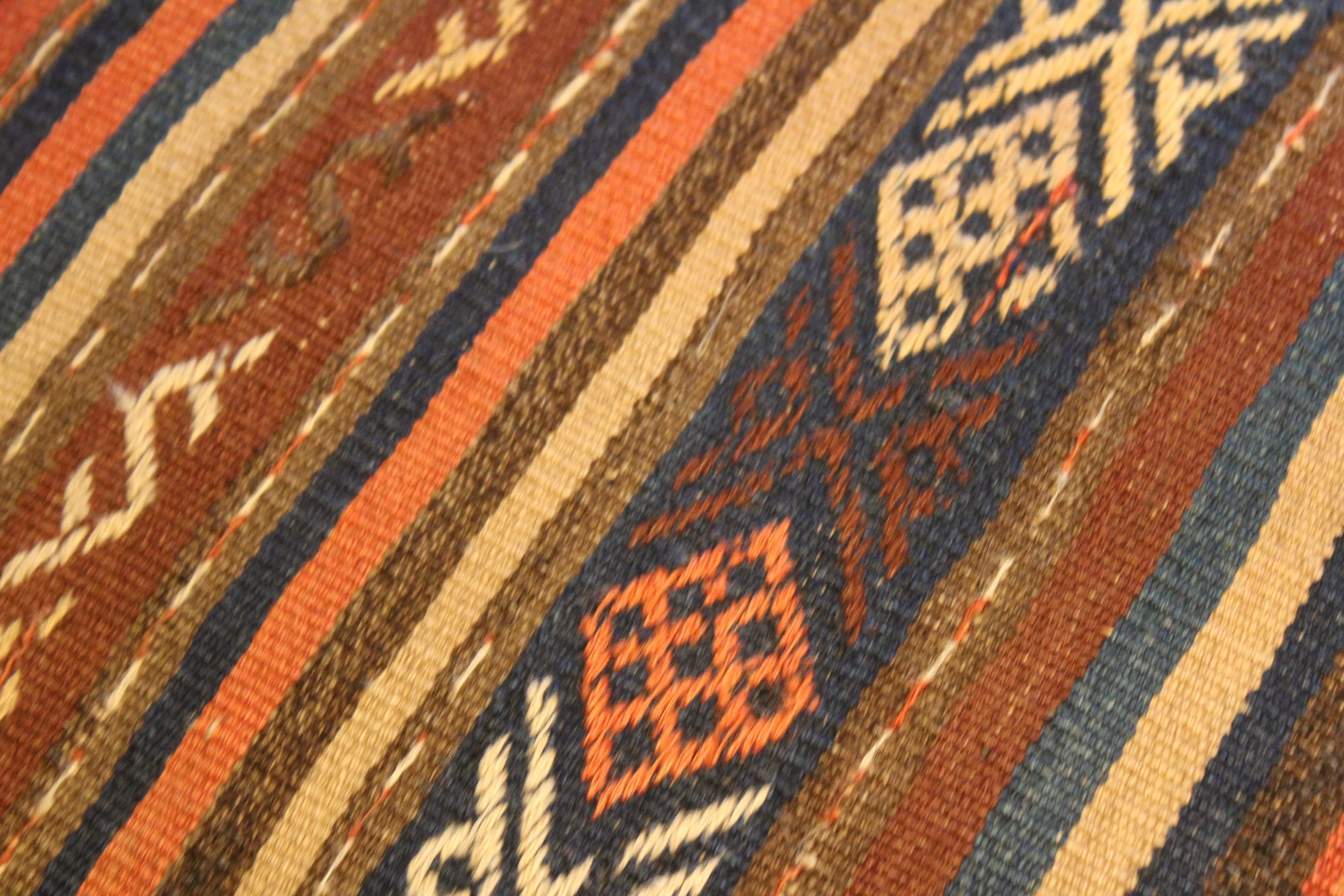 Pair of Turkish Kilim Stools, One Pair Available 6