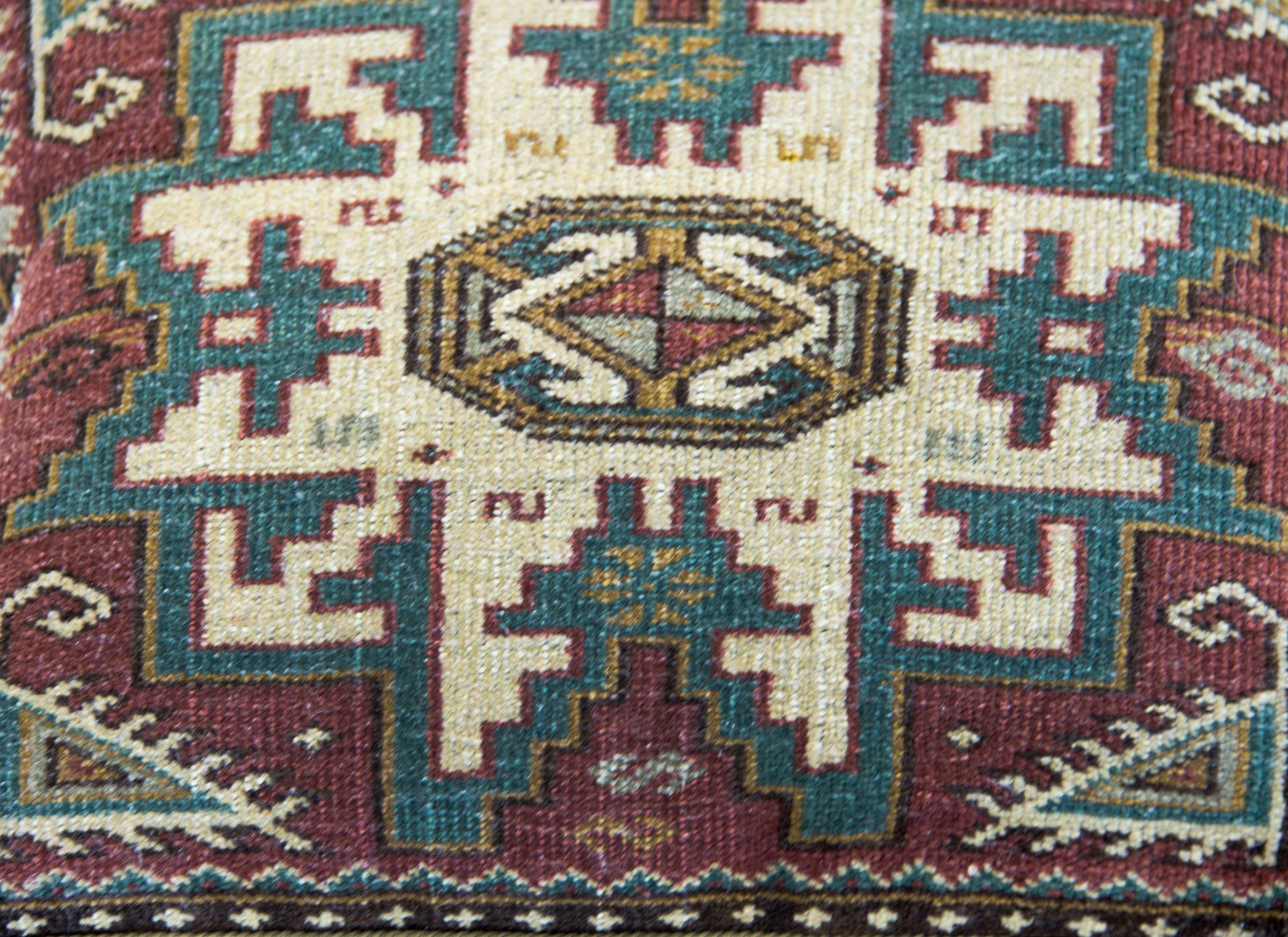 Pair of Turkish Rug Pillows For Sale 1