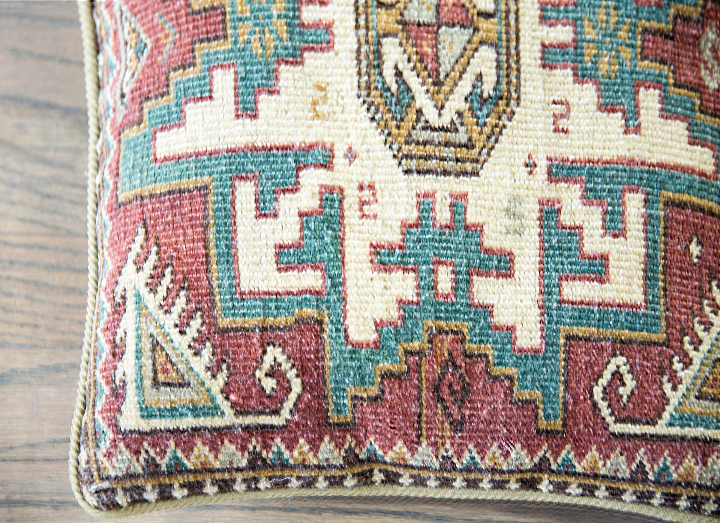 Pair of Turkish Rug Pillows For Sale 2