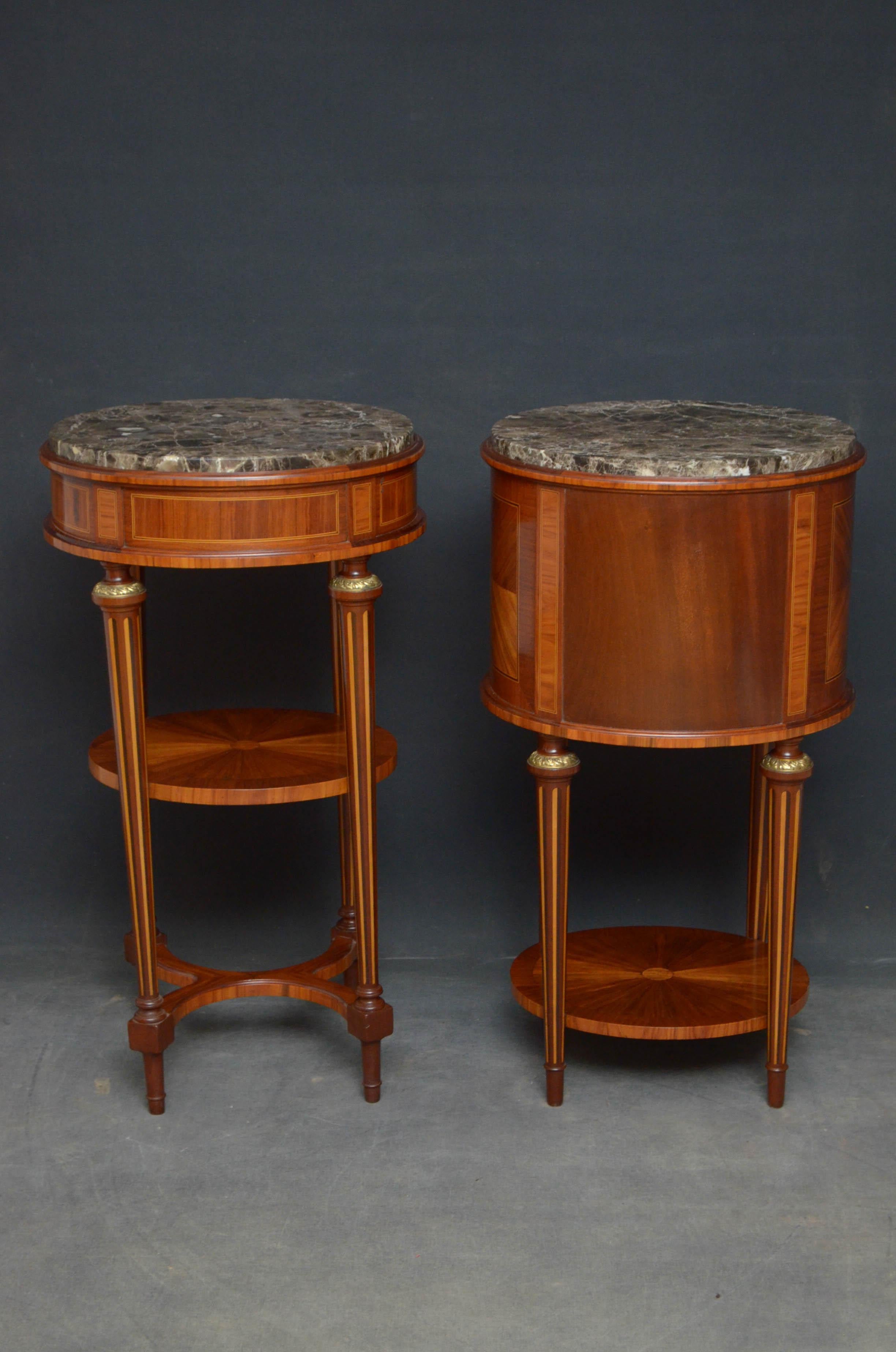 Pair of Turn of the Century Bedside Cabinets 3