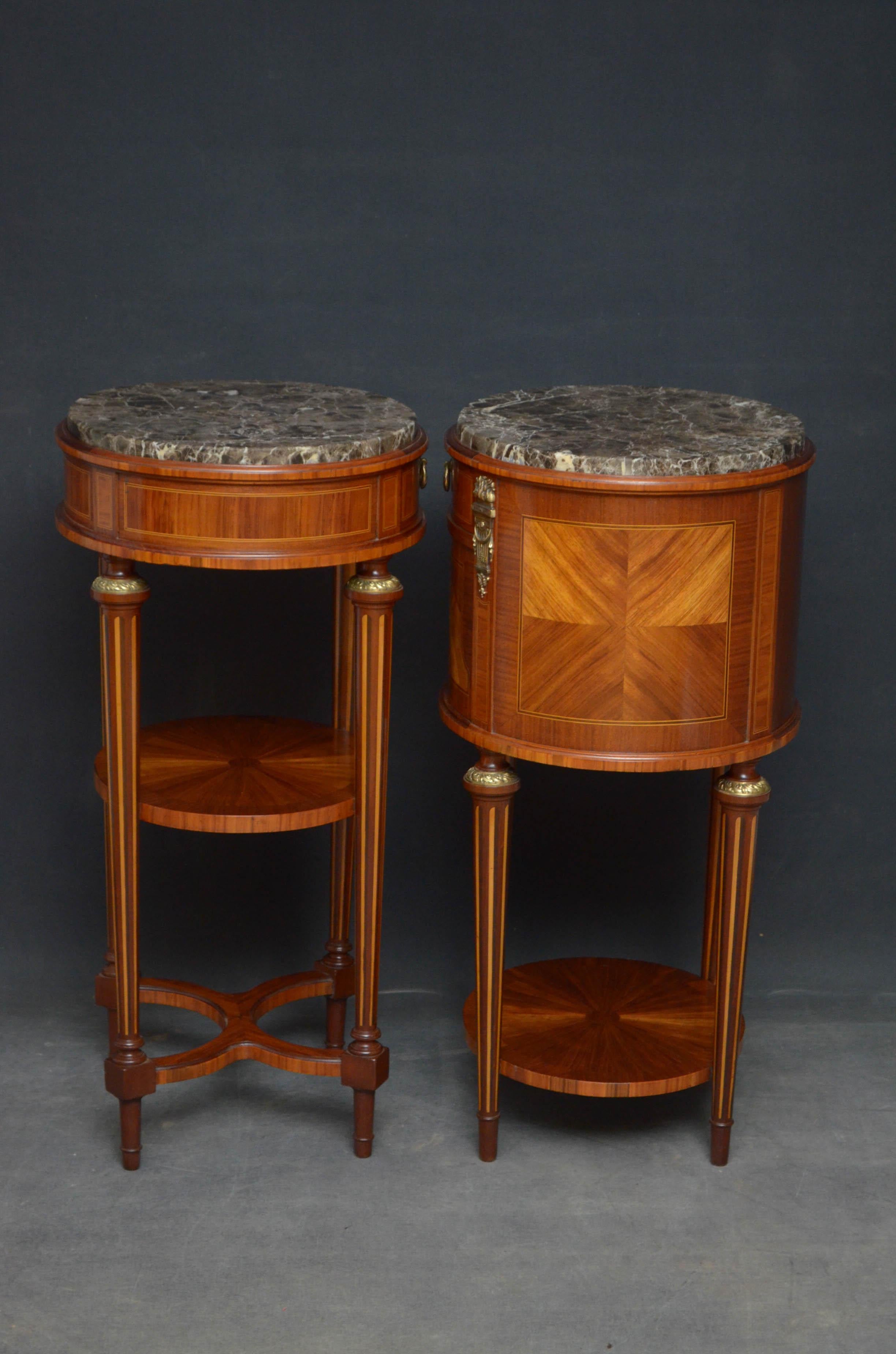 Pair of Turn of the Century Bedside Cabinets 4