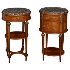 Antique Pair of Turn of the Century Bedside Cabinets