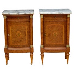 Vintage Pair of Turn of The Century Bedside Cabinets