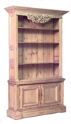 Pair of English Country Stripped Pine Bookcases