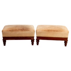 Pair of Turned Leg Benches