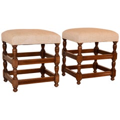 Pair of Turned Stools, circa 1900