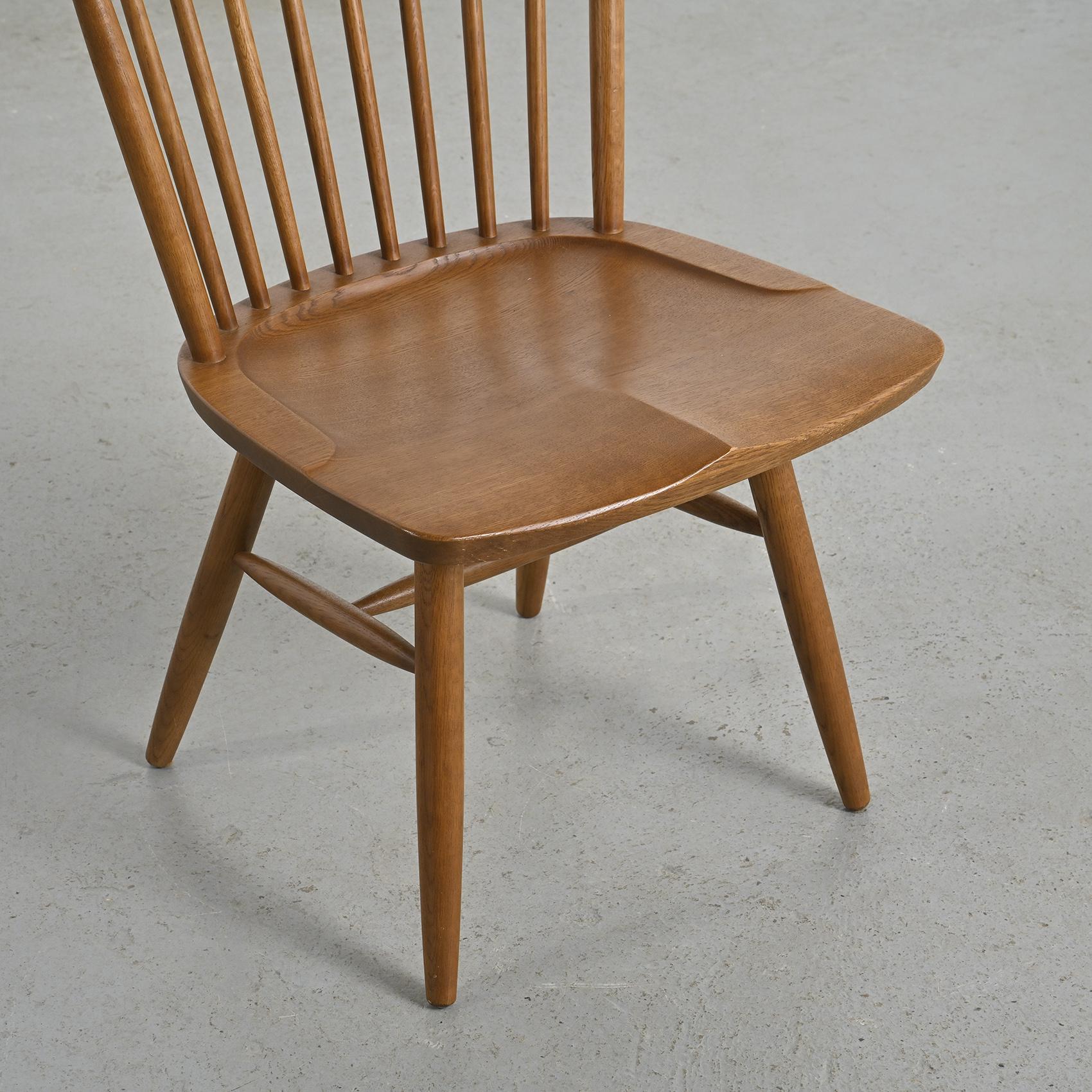 Coppia di sedie in legno tornito di Riki Watanabe, Giappone, circa 1985 in vendita 3