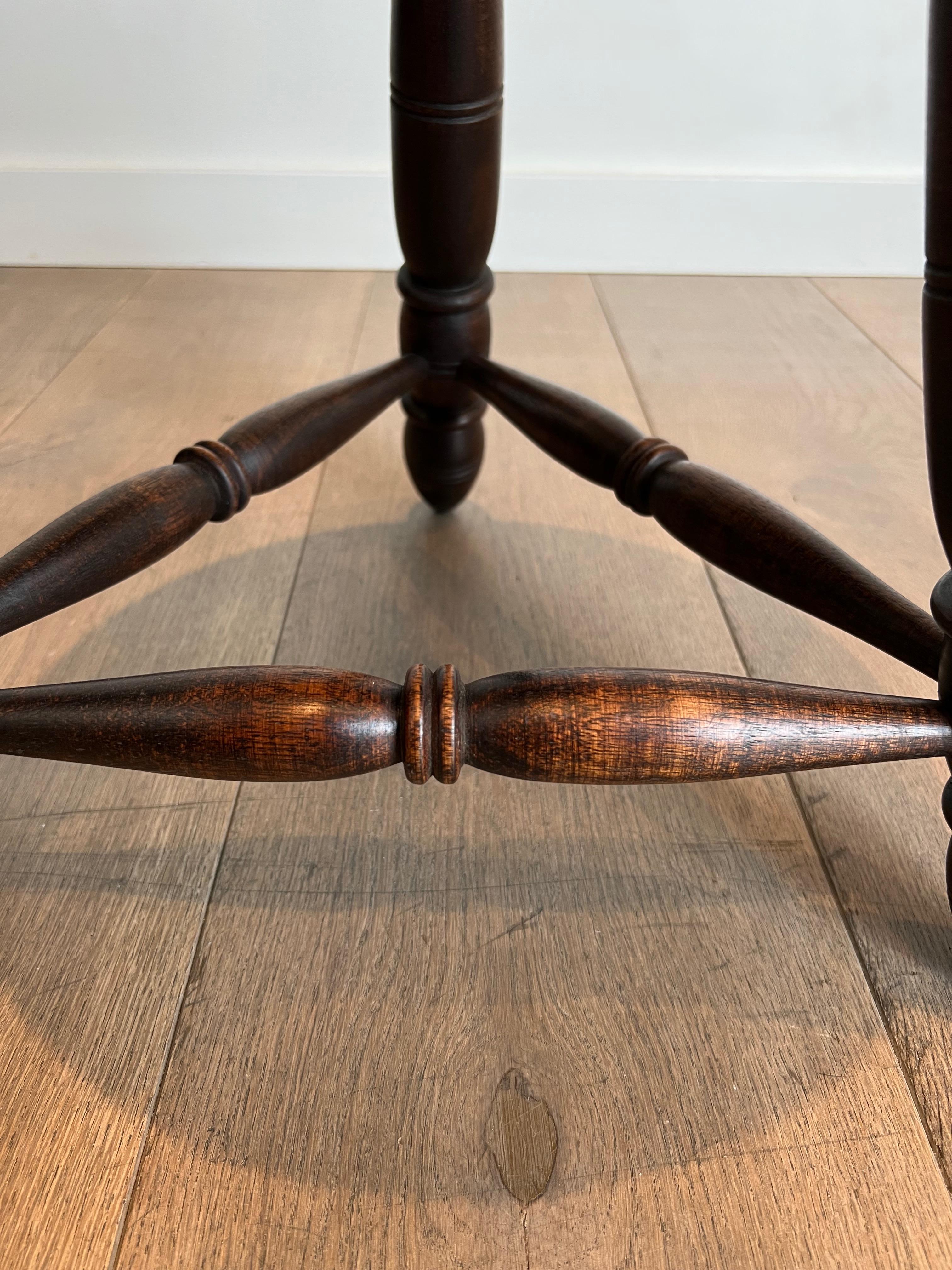 Pair of Turned Wood Stools Attributed to Charles Dudouyt For Sale 7
