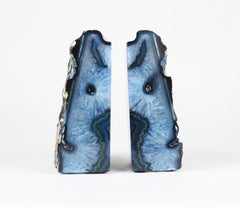 Pair of Turquoise Geode