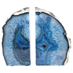 Pair of Turquoise Geode