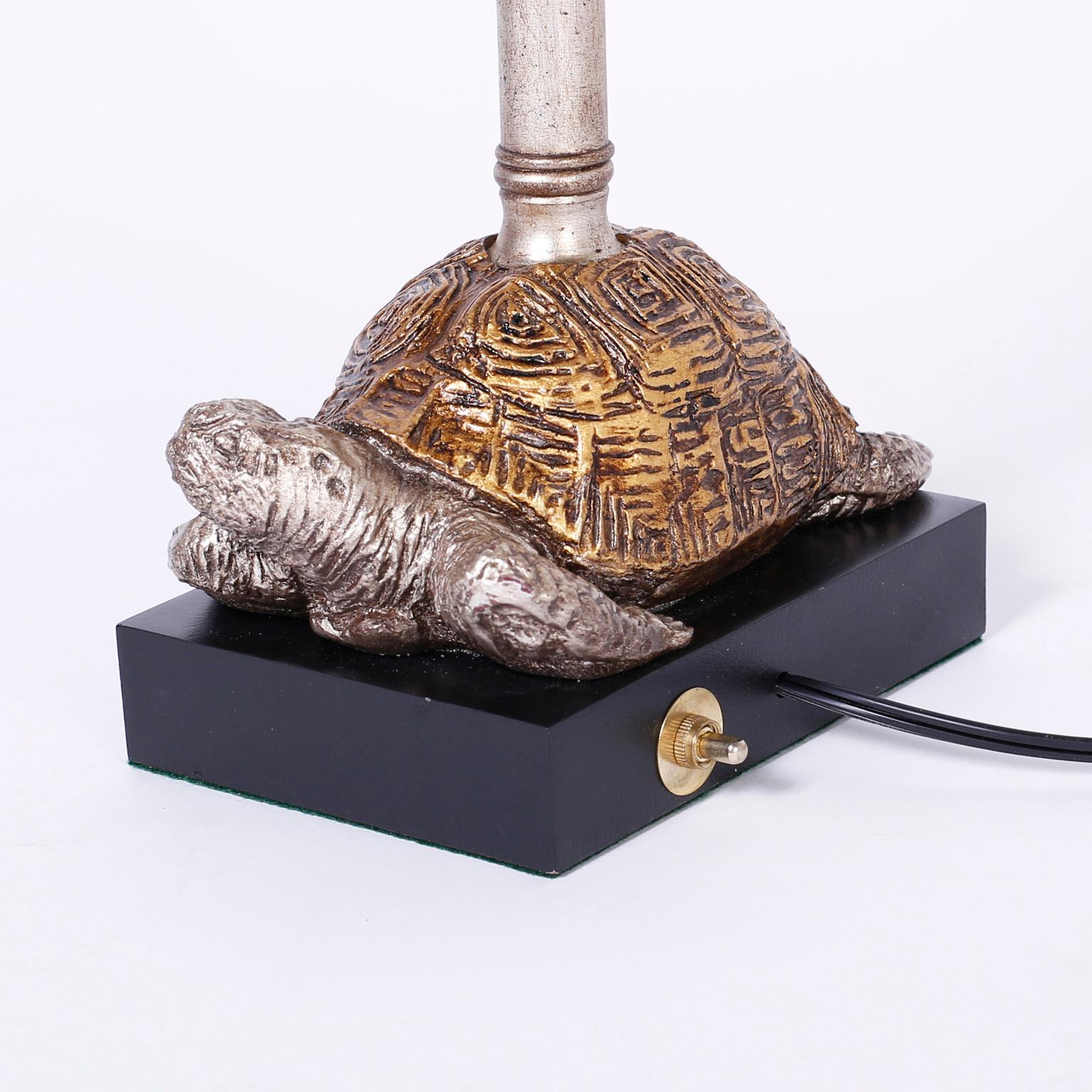 Pair of Turtle Table Lamps 1