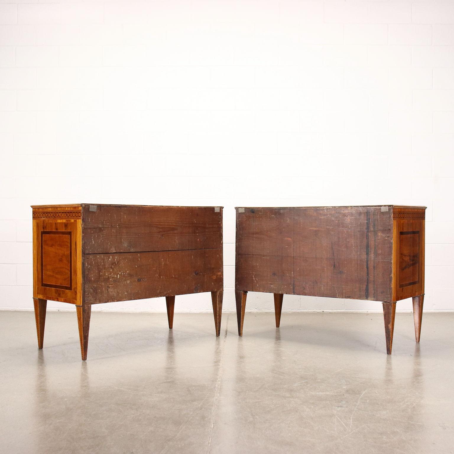 Pair of Tuscan Neoclassical Chest of Drawers, Tuscany Late 18th Century 7