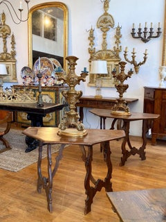 Pair of Tuscan Walnut Consoles, circa 1740