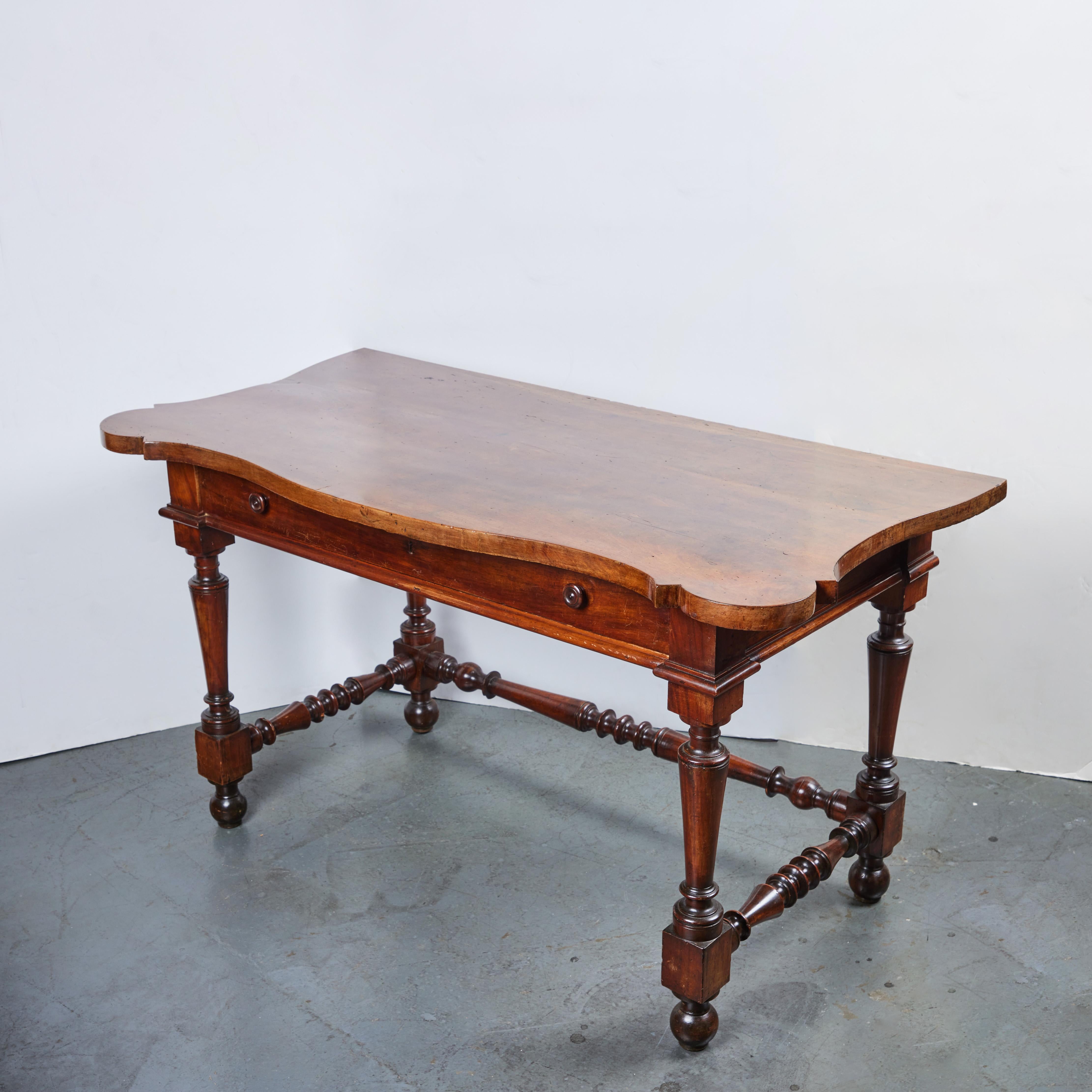 Pair of Tuscan Walnut Consoles For Sale 1
