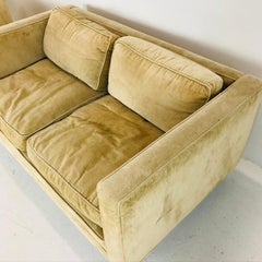 Pair of Tuxedo Loveseats in the Style of Milo Baughman