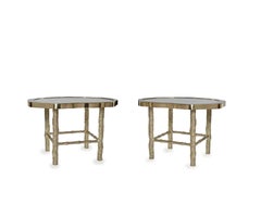 Pair of TWB Rock Crystal Quartz Cocktail Tables by Phoenix