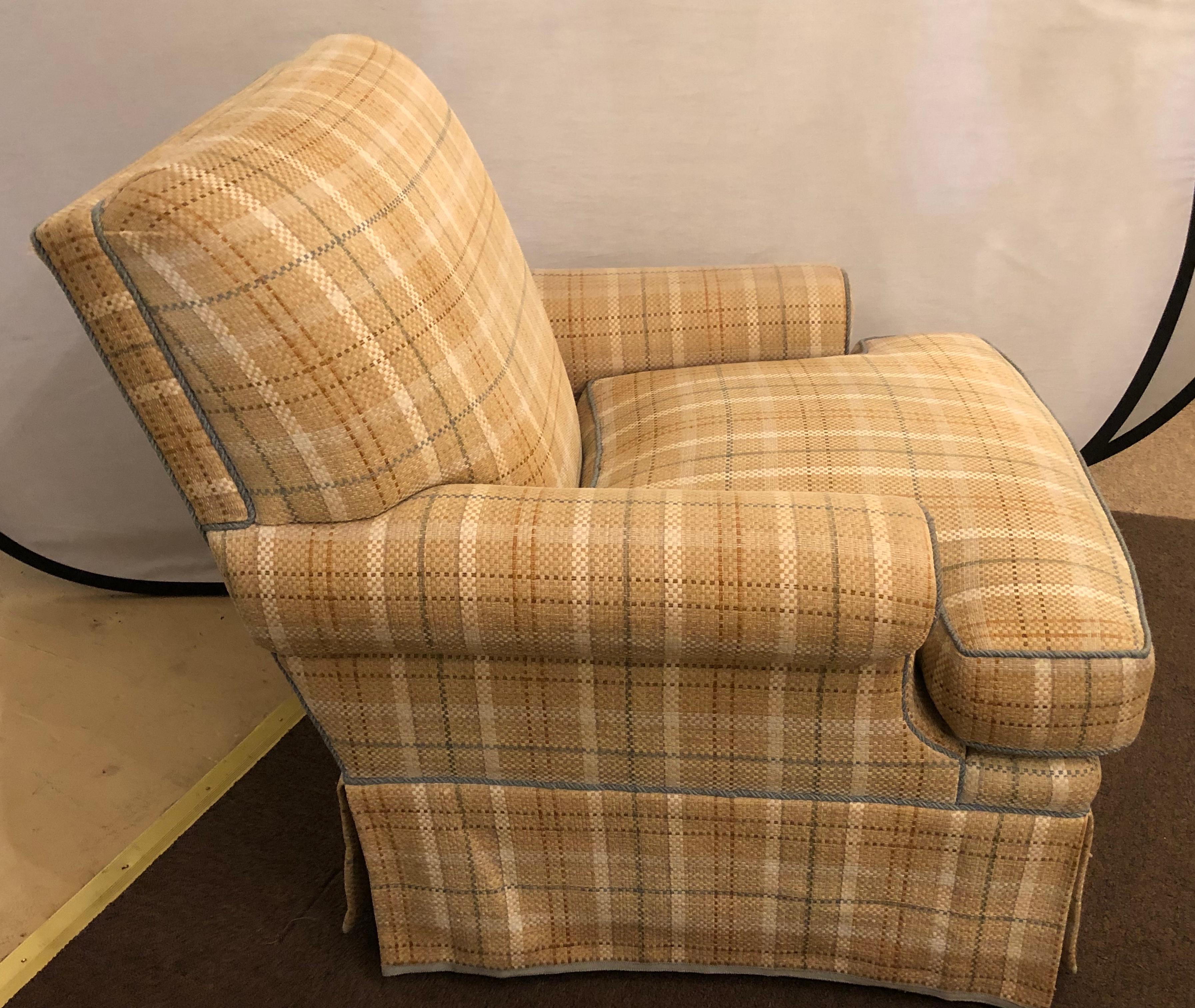 plaid swivel chairs