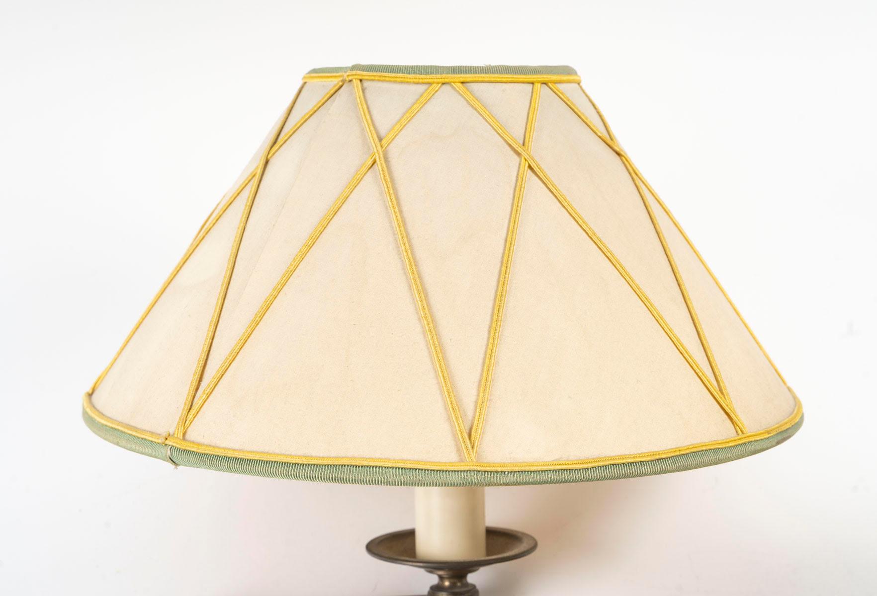 French Pair of Twentieth Century Brass Folding Sconces and Bedside Lamps.