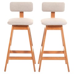 Pair of Twentieth Century Teak Barstools by Vamdrup Stolefabrik.