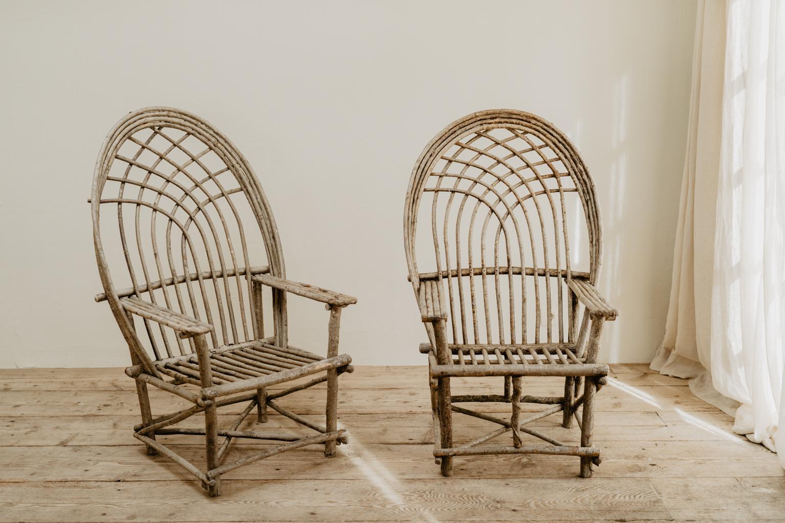 Pair of Twig Armchairs 1