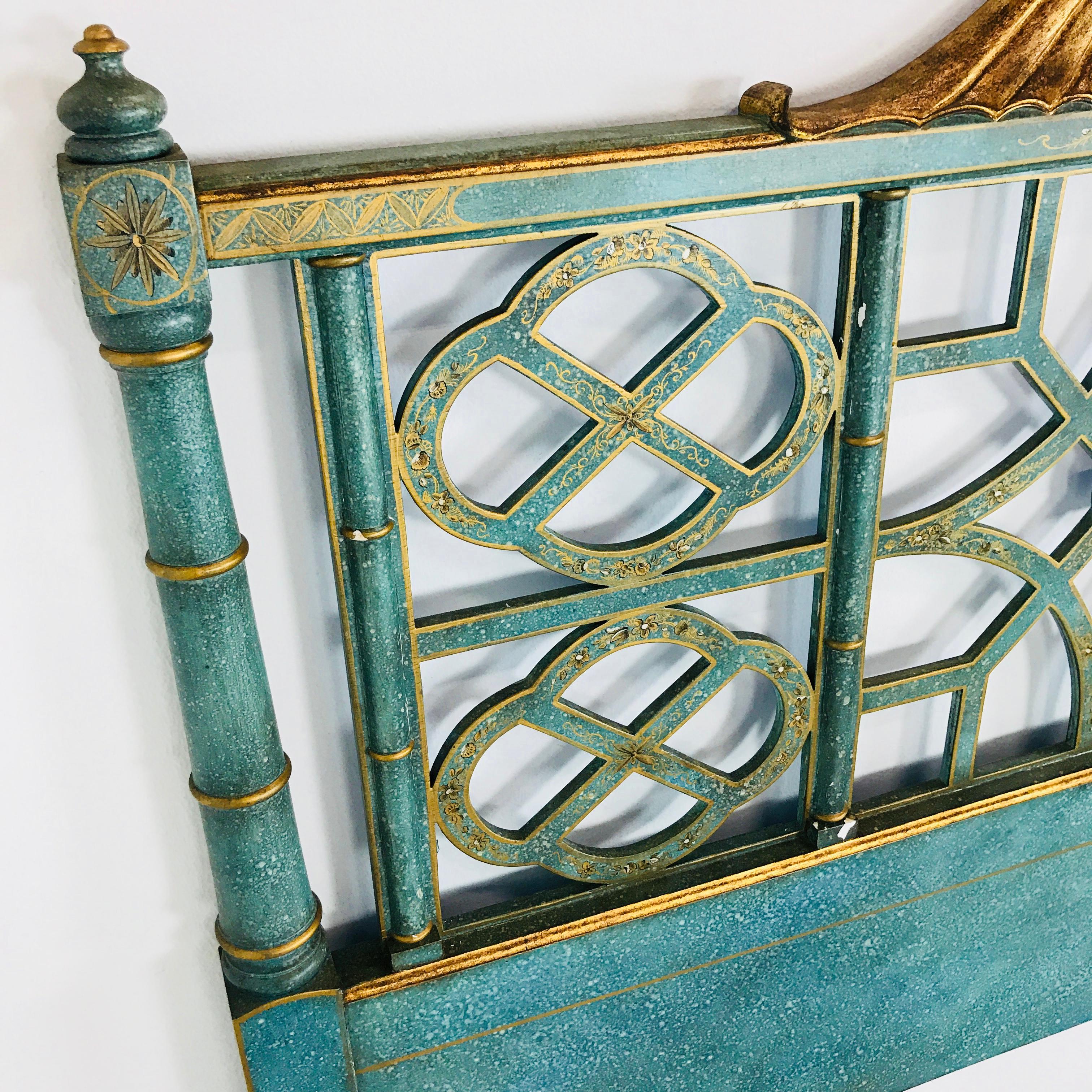 Pair of Twin Chinoiserie Pagoda Beds by Kittinger 2