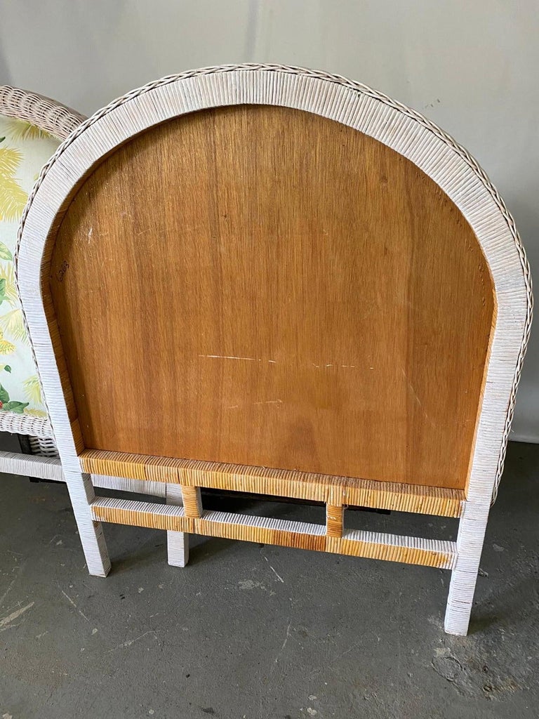 Pair of Twin Size Wicker Headboards For Sale at 1stDibs