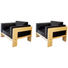 Paire de deux fauteuils « Bastiano » de Tobia Scarpa pour Gavina, Italie, vers 1960