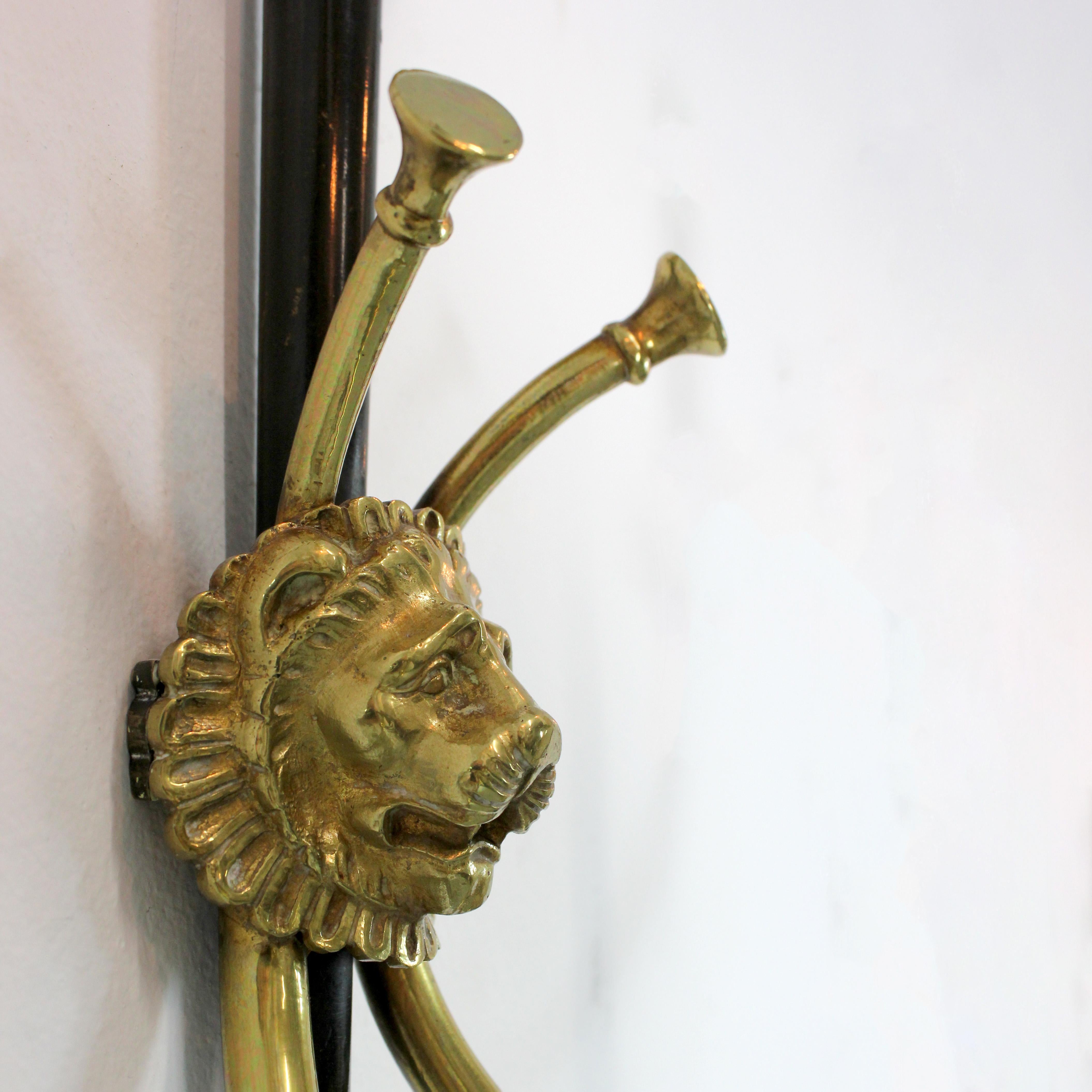Pair of two-armed bronze candelabras. France For Sale 1