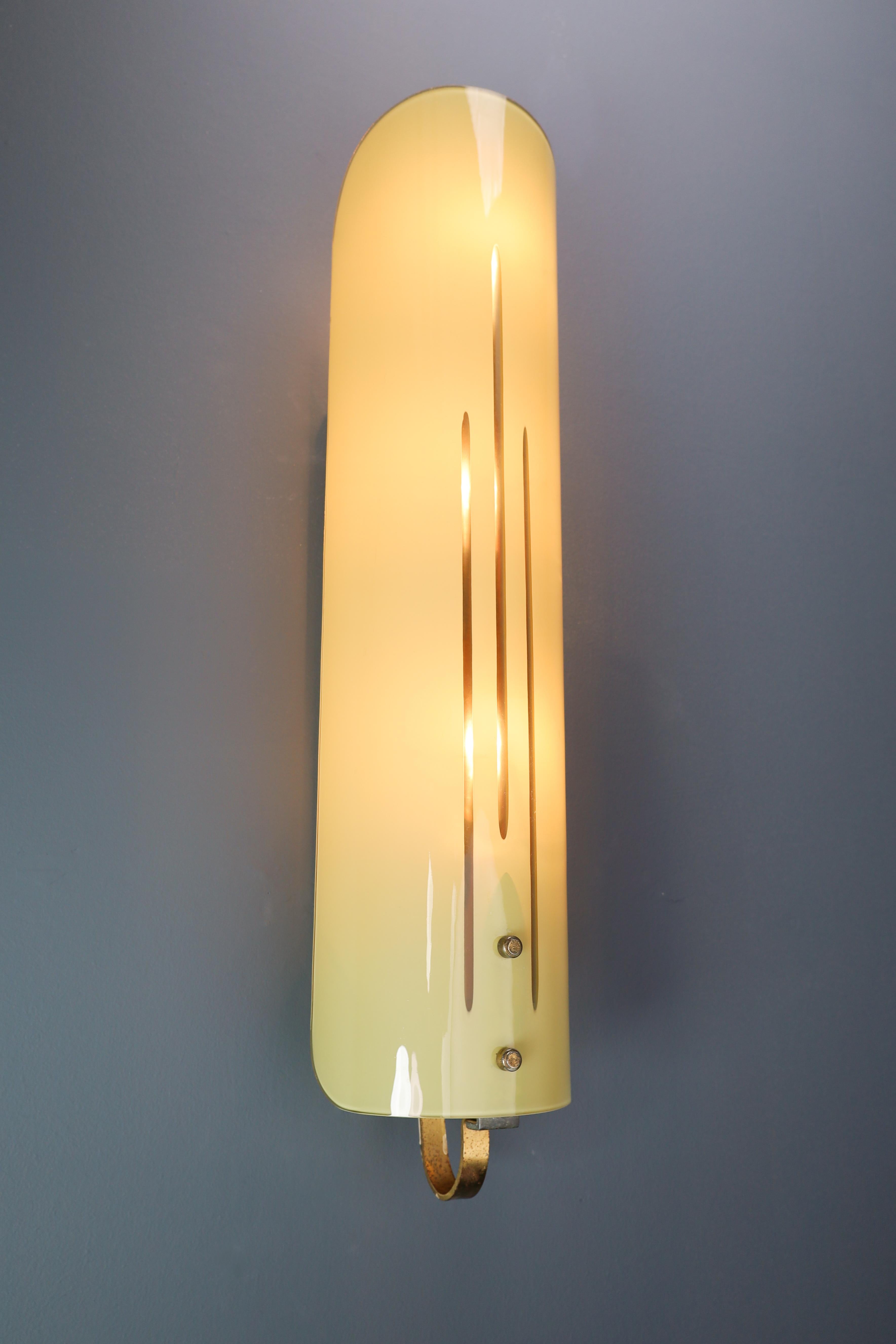 20th Century Pair of Two Art-Deco Wall Lights, Germany, 1930s