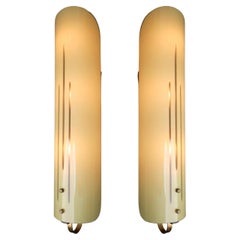 Vintage Pair of Two Art-Deco Wall Lights, Germany, 1930s