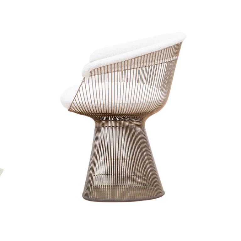 Steel Pair Of Two Chairs Designed By Warren Platner, 1960's For Sale