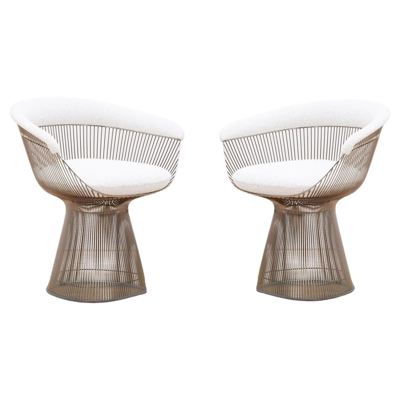 Pair Of Two Chairs Designed By Warren Platner, 1960's For Sale